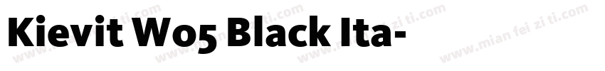 Kievit W05 Black Ita字体转换